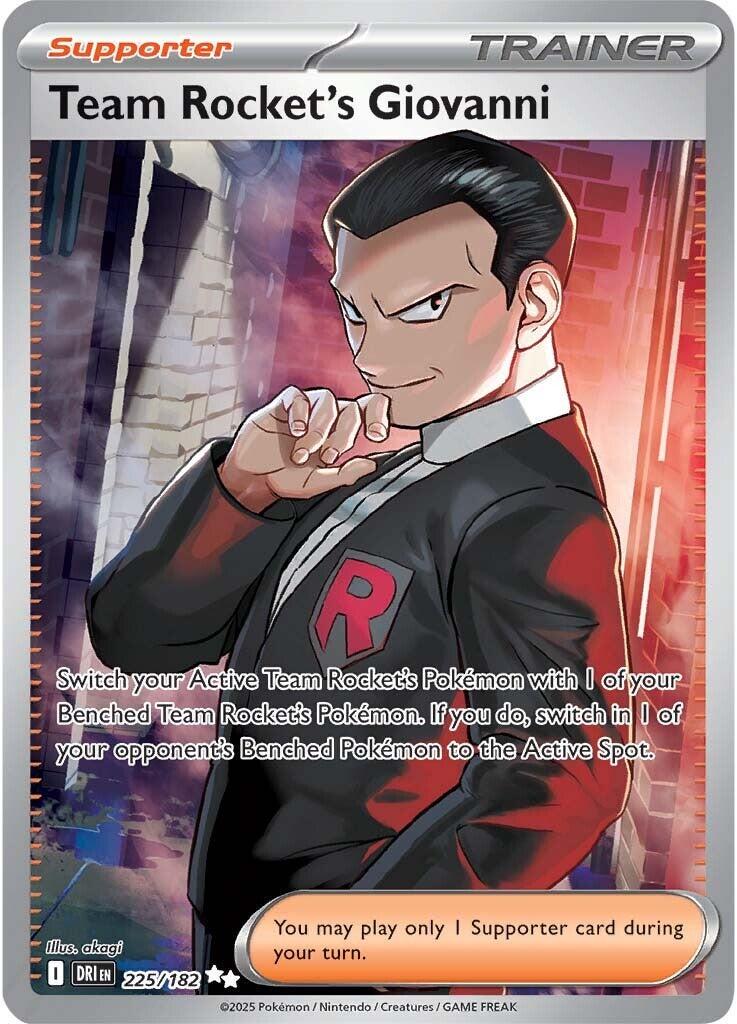 Team Rocket's Giovanni #225 Pokemon Destined Rivals image 0