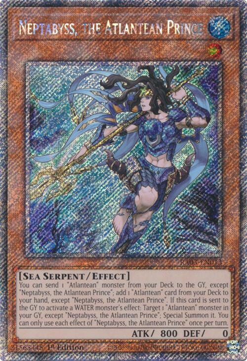 Neptabyss, the Atlantean Prince [Platinum Secret Rare] RA03-EN013 image 0