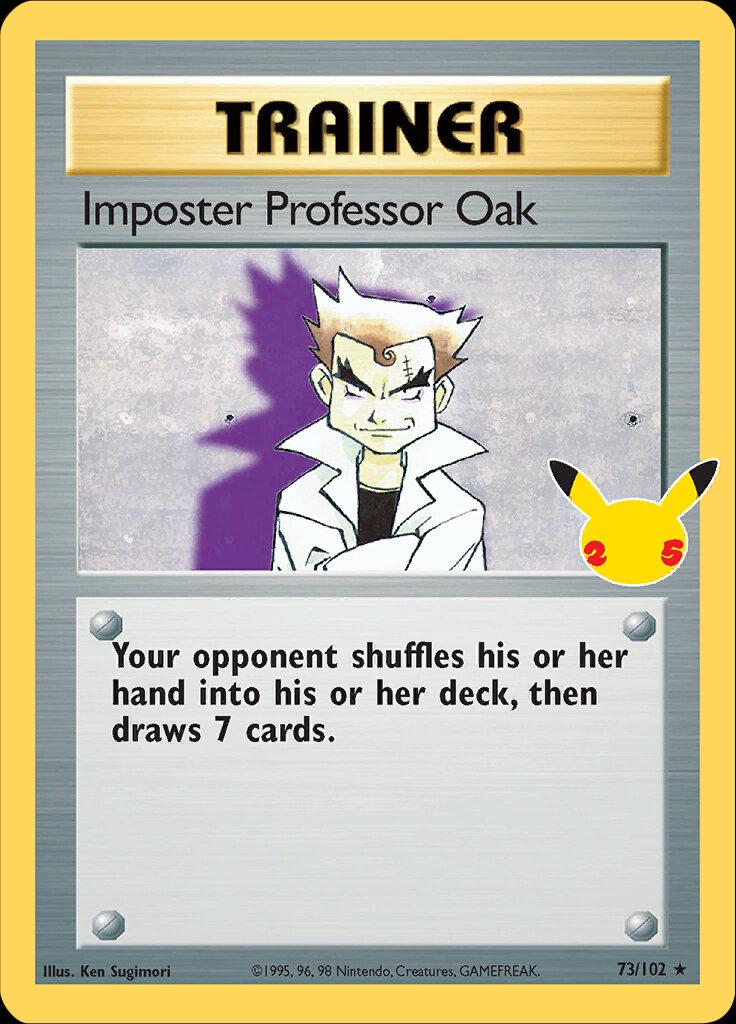 Imposter Professor Oak #73 Pokemon Celebrations image 0
