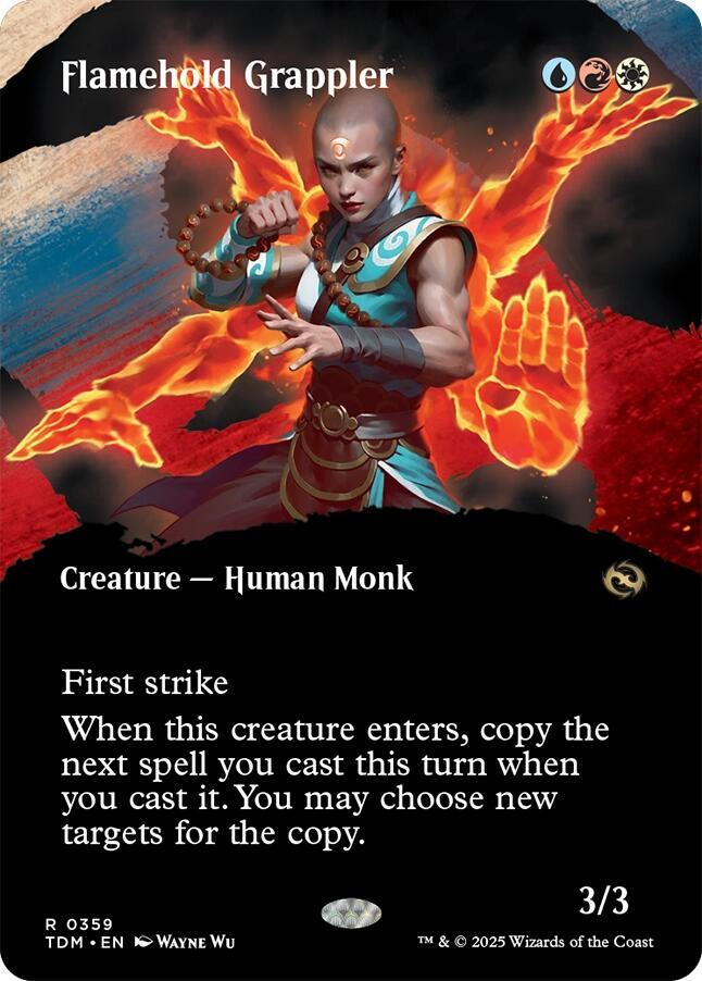 Flamehold Grappler [Borderless] #359 Magic Tarkir: Dragonstorm image 0