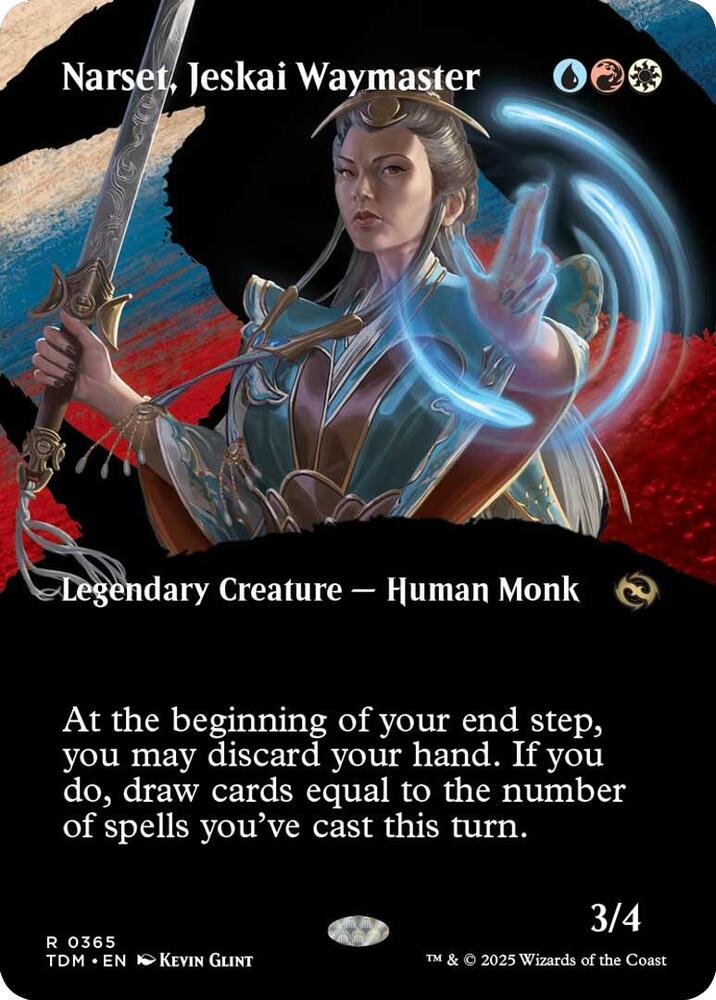 Narset, Jeskai Waymaster [Borderless] #365 Magic Tarkir: Dragonstorm image 0