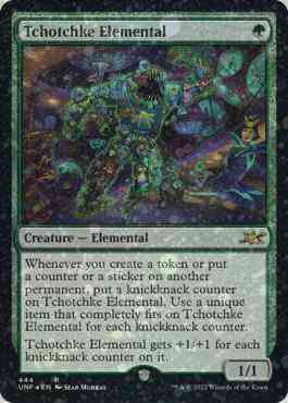 Tchotchke Elemental [Galaxy Foil] #444 Magic Unfinity image 0
