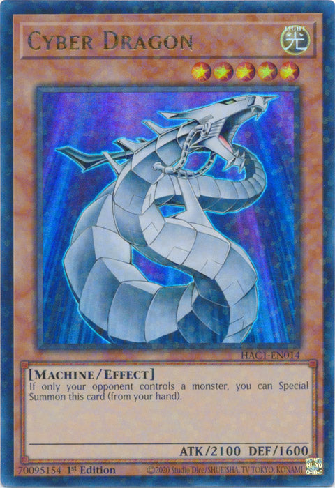 Cyber Dragon [1st Edition] HAC1-EN014 Star Foil image 0