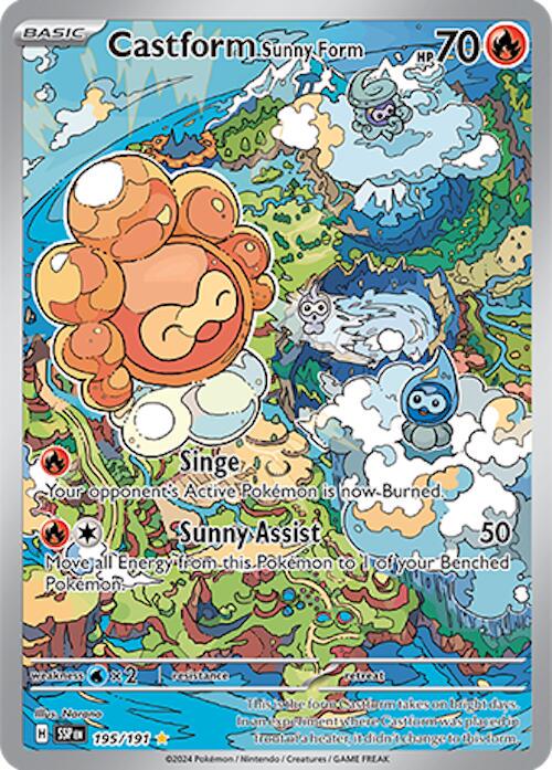 Castform Sunny Form #195 Pokemon Surging Sparks image 0
