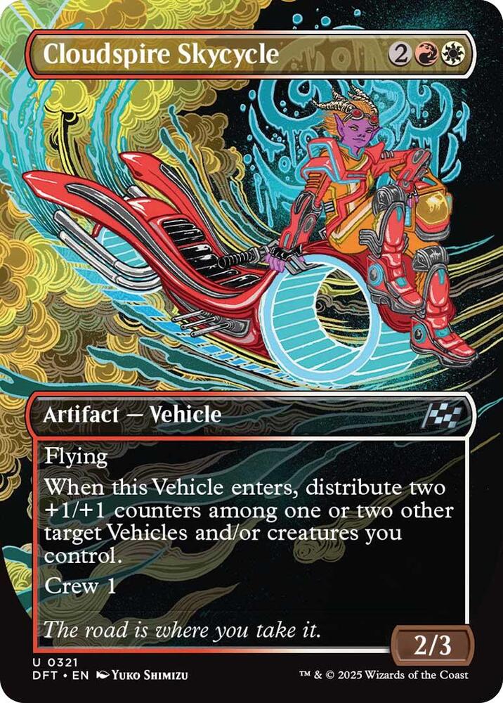 Cloudspire Skycycle [Foil] [Borderless] #321 Magic Aetherdrift image 0