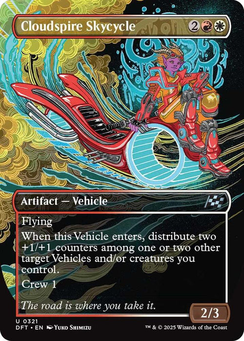 Cloudspire Skycycle [Foil] [Borderless] #321 Magic Aetherdrift image 0