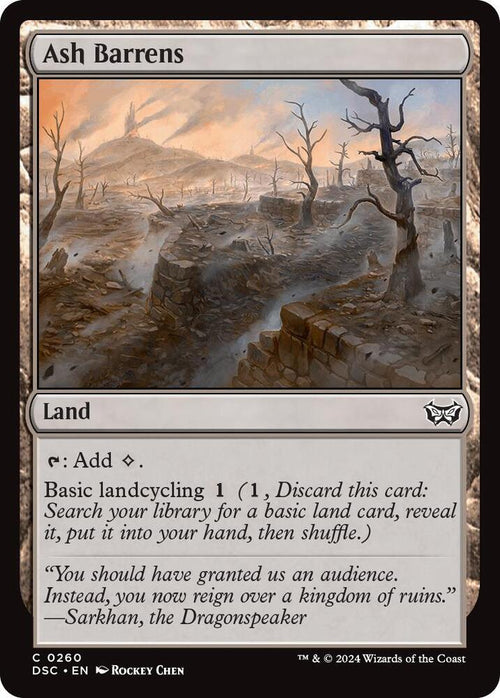 Ash Barrens #260 Magic Duskmourn: House of Horror Commander image 0