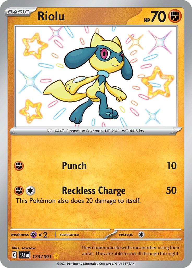 Riolu #173 Pokemon Paldean Fates image 0