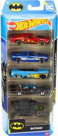 Hot Wheels Batman 5-Pack, Set Of 5 Batman-Themed Toy Cars image 0