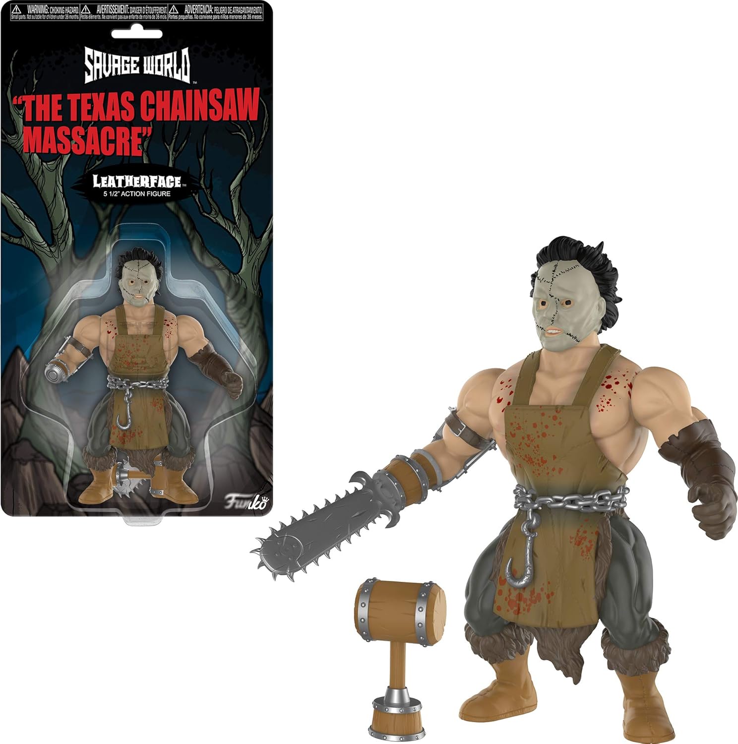 Funko Savage World: Texas Chainsaw Massacre-Leatherface 5" Figure image 0