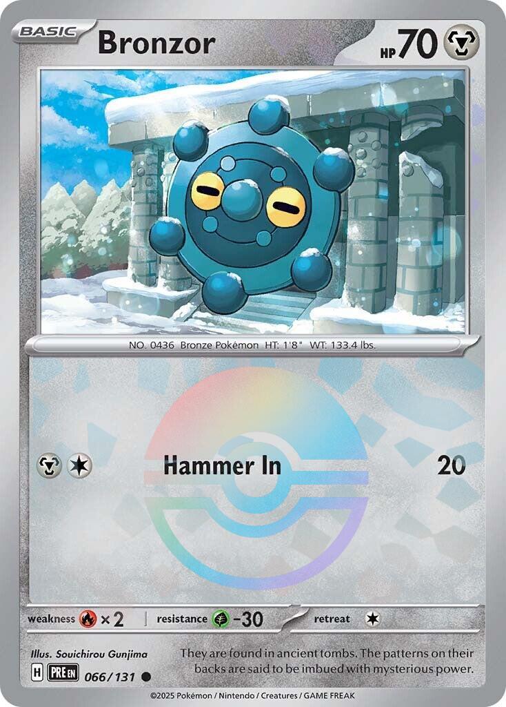 Bronzor [Poke Ball] #66 Pokemon Prismatic Evolutions image 0