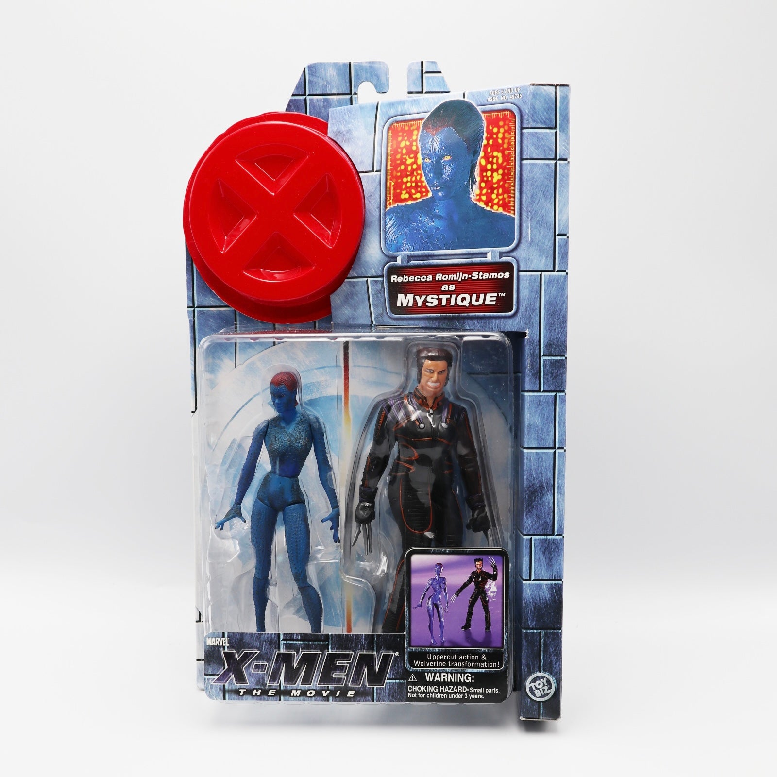 X-Men The Movie Mystique & Wolverine Action Figures Toy Biz (2000) image 0