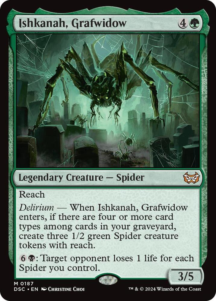 Ishkanah, Grafwidow #187 Magic Duskmourn: House of Horror Commander image 0