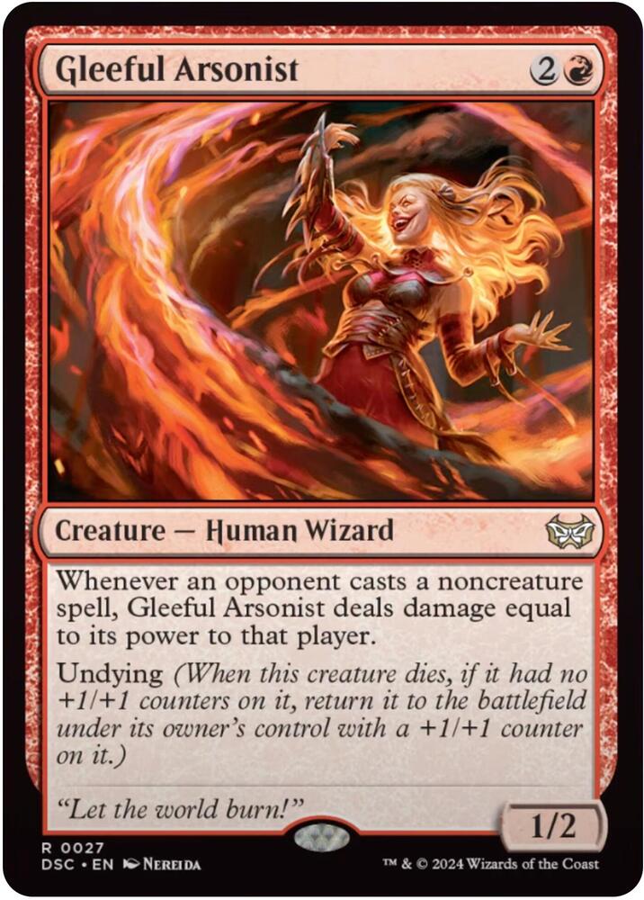 Gleeful Arsonist #27 Magic Duskmourn: House of Horror Commander image 0