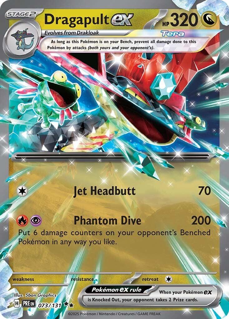 Dragapult ex #73 Pokemon Prismatic Evolutions image 0