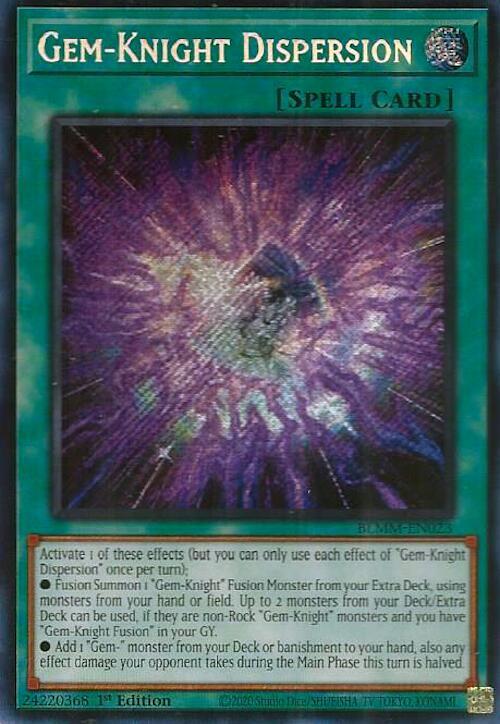 Gem-Knight Dispersion [Secret Rare] BLMM-EN023 image 0
