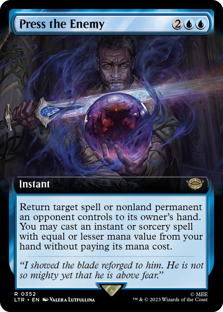 Press the Enemy [Extended Art] #352 Magic Lord of the Rings image 0