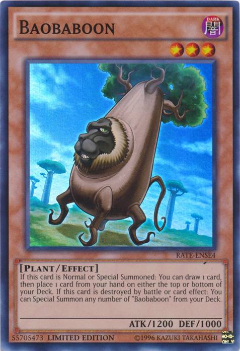 Baobaboon RATE-ENSE4 YuGiOh Raging Tempest image 0