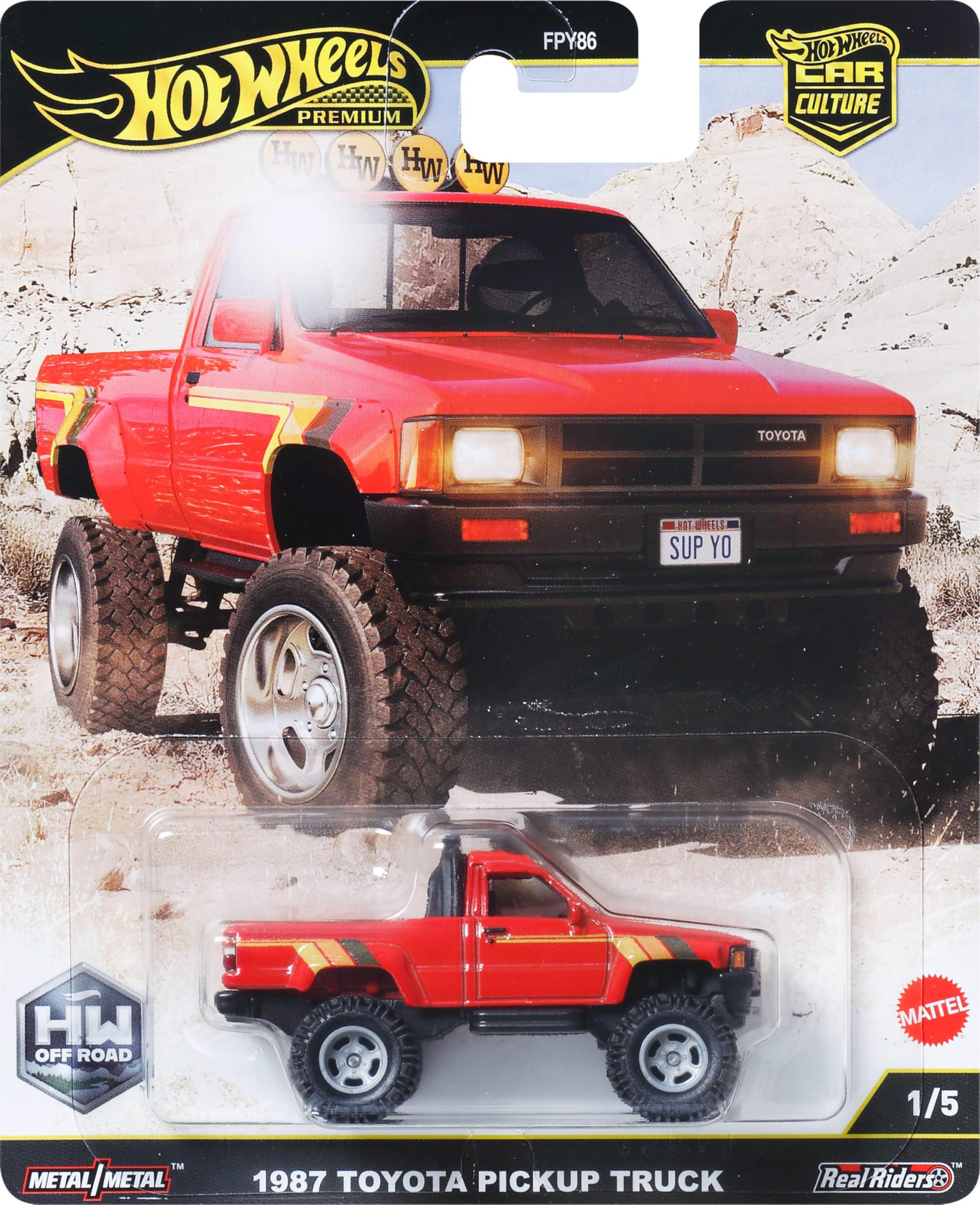 Hot Wheels Car Culture - 1987 Toyota Pickup Truck [Red] 1/5 image 0