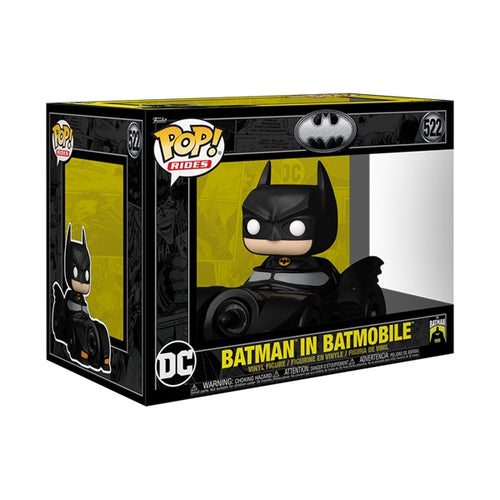 Batman Funko POP! Deluxe Batman w/ Batmobile #522 image 0