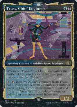 Truss, Chief Engineer [Showcase Galaxy Foil] #523 Magic Unfinity image 0