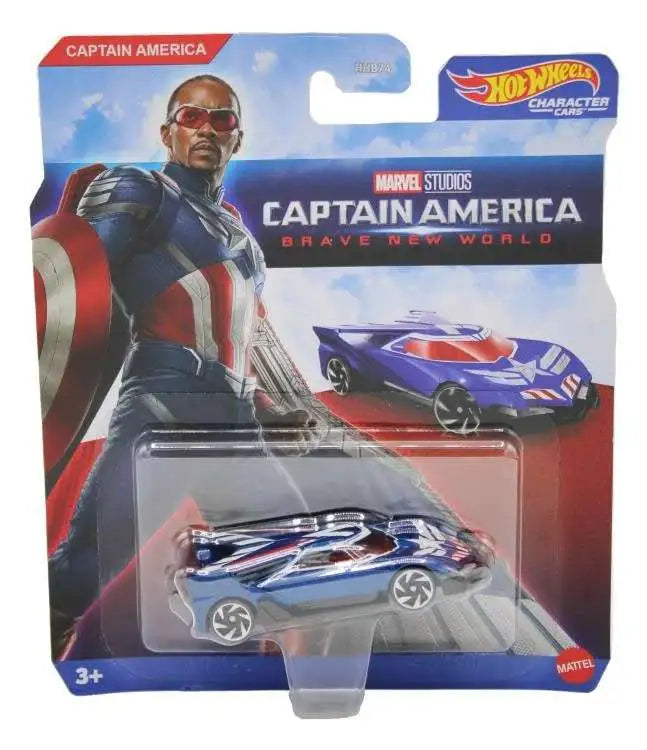 Hot Wheels Entertainment Character Cars - Disney - Captain America image 0