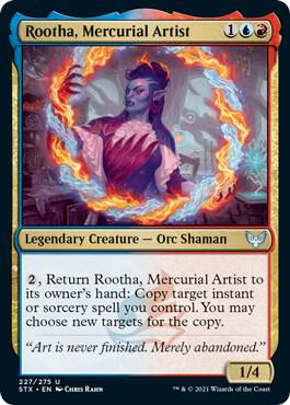 Rootha, Mercurial Artist [Foil] #227 Magic Strixhaven School of Mages image 0