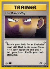 The Boss's Way [1st Edition] #73 Pokemon Team Rocket (MP) image 0