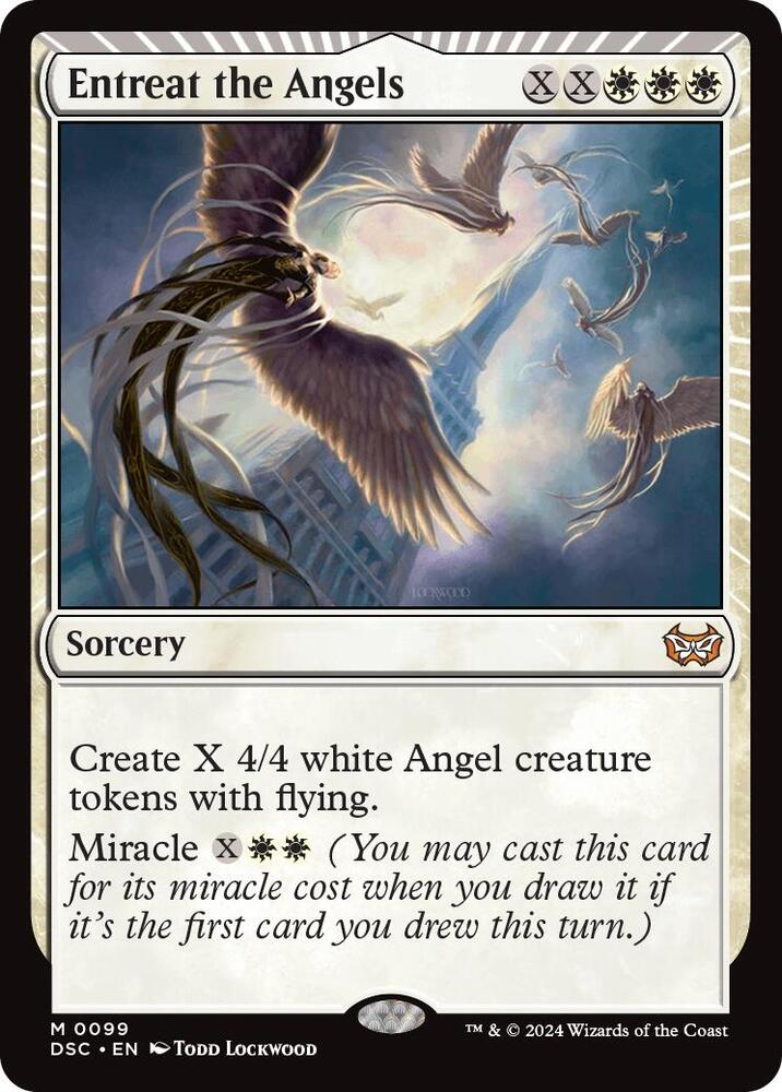 Entreat the Angels #99 Magic Duskmourn: House of Horror Commander image 0