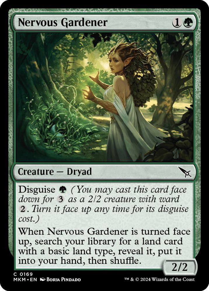 Nervous Gardener [Foil] #169 Magic Murders at Karlov Manor image 0