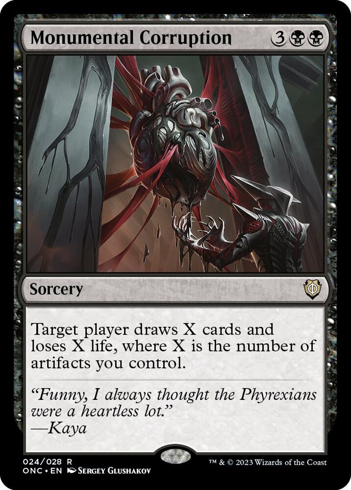 Monumental Corruption #24 Magic Commander: Phyrexia: All Will Be One image 0