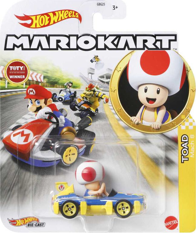 Hot Wheels Mario Kart Toad Mach 8 image 0