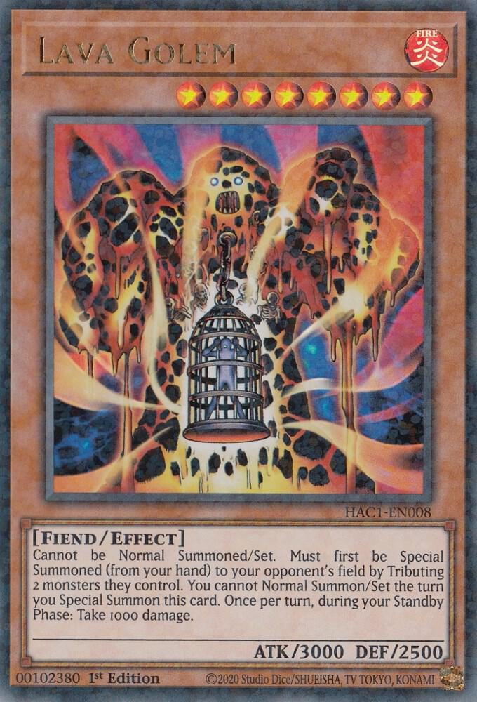 Lava Golem [1st Edition] HAC1-EN008 image 0