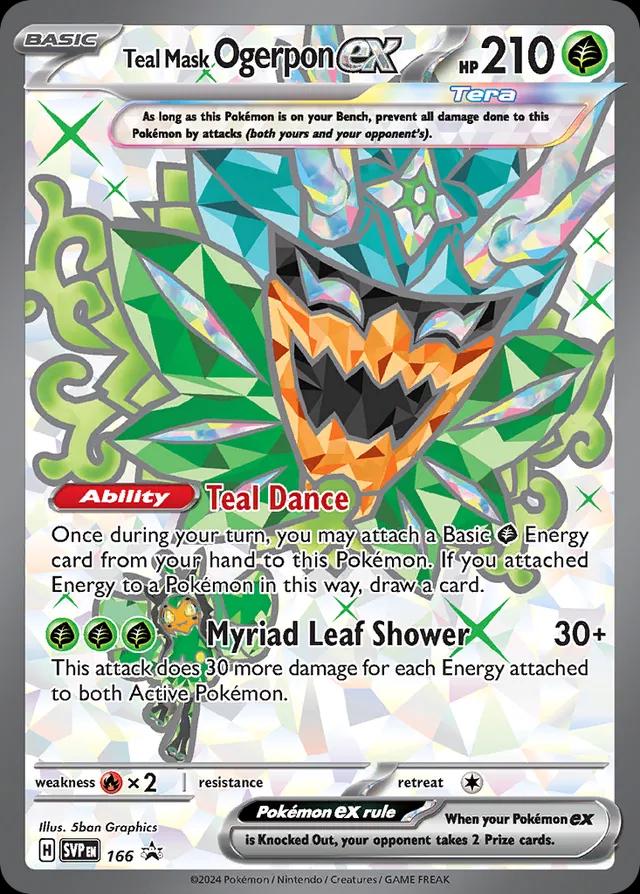 Teal Mask Ogerpon Ex #166 Pokemon Promo image 0