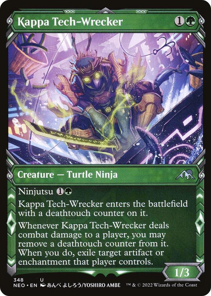 Kappa Tech-Wrecker [Showcase Foil] #348 Magic Kamigawa: Neon Dynasty image 0