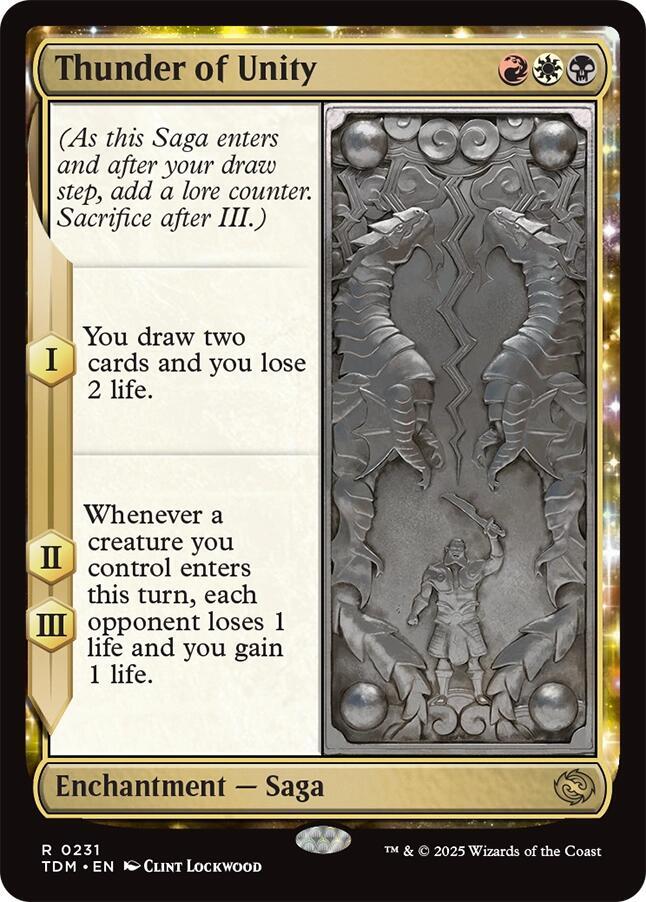 Thunder of Unity #231 Magic Tarkir: Dragonstorm image 0