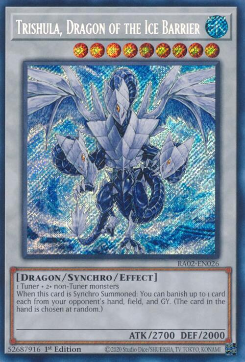 Trishula, Dragon Of The Ice Barrier [Secret Rare] RA02-EN026 image 0