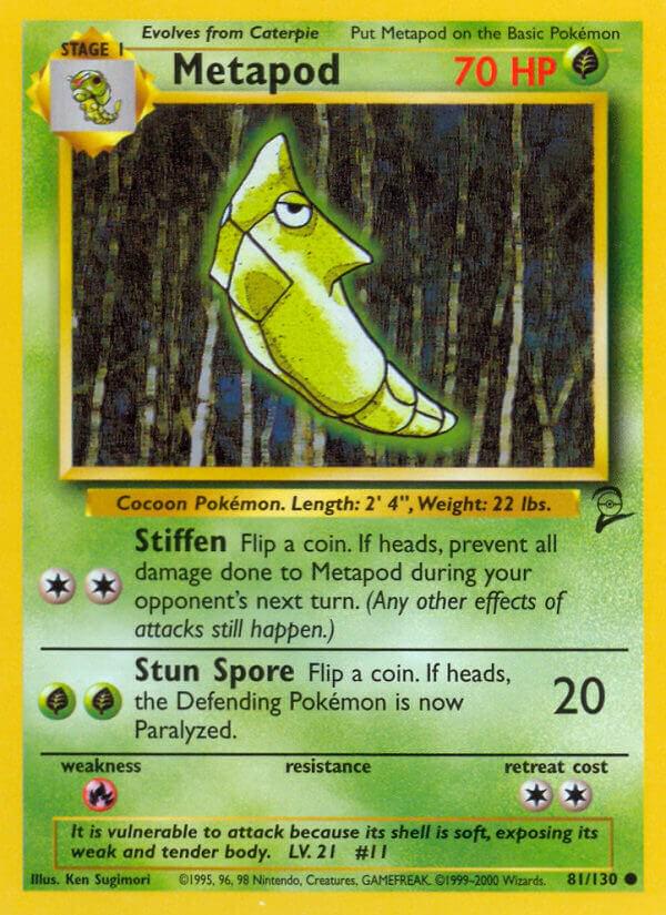 Metapod #81 Pokemon Base Set 2 (LP) image 0