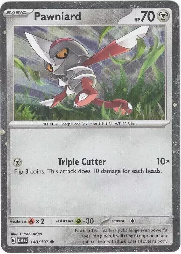 Pawniard [Cosmos Holo] #148 Pokemon Obsidian Flames image 0