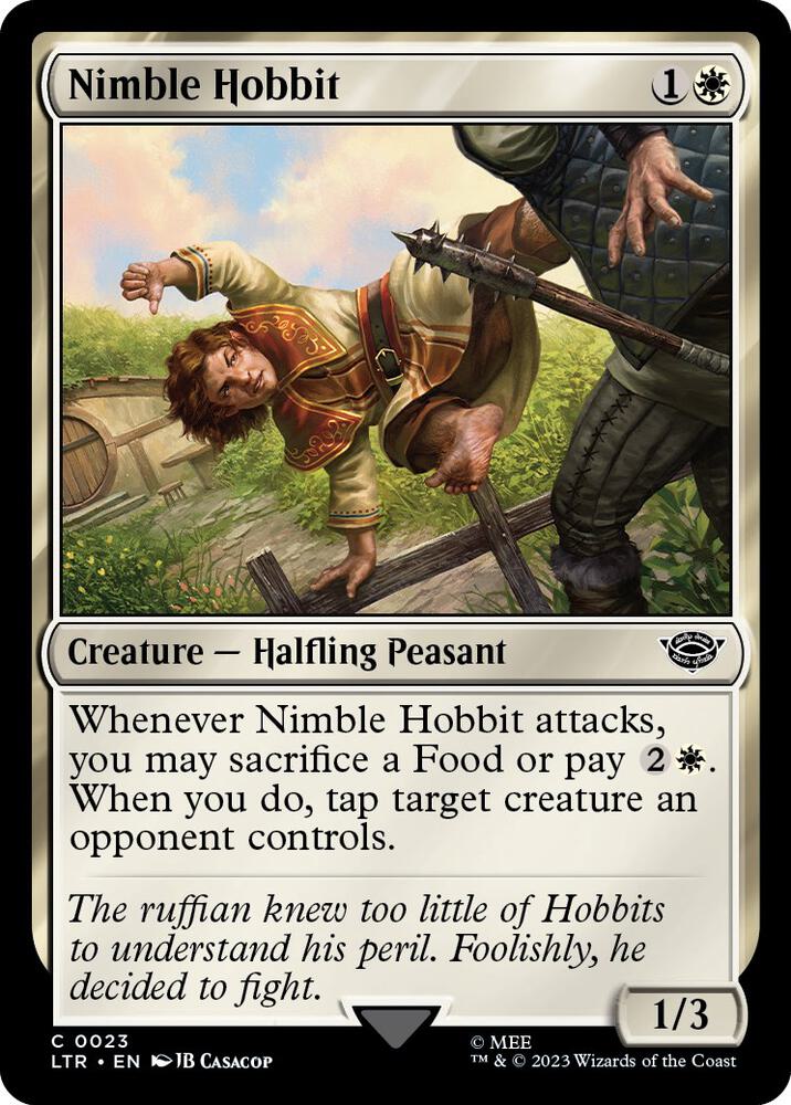 Nimble Hobbit [Foil] #23 Magic Lord of the Rings image 0
