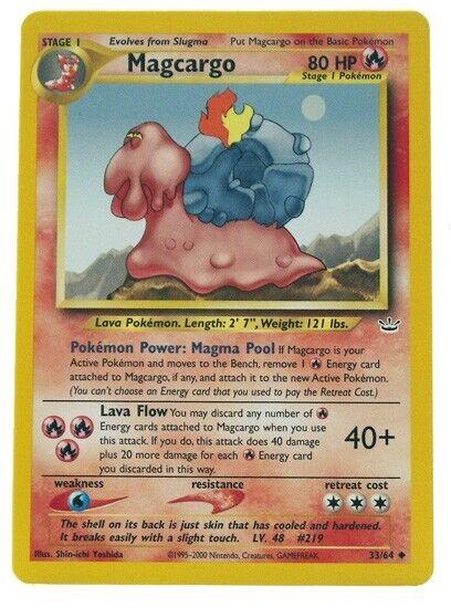 Magcargo #33 Pokemon Neo Revelation (LP) image 0