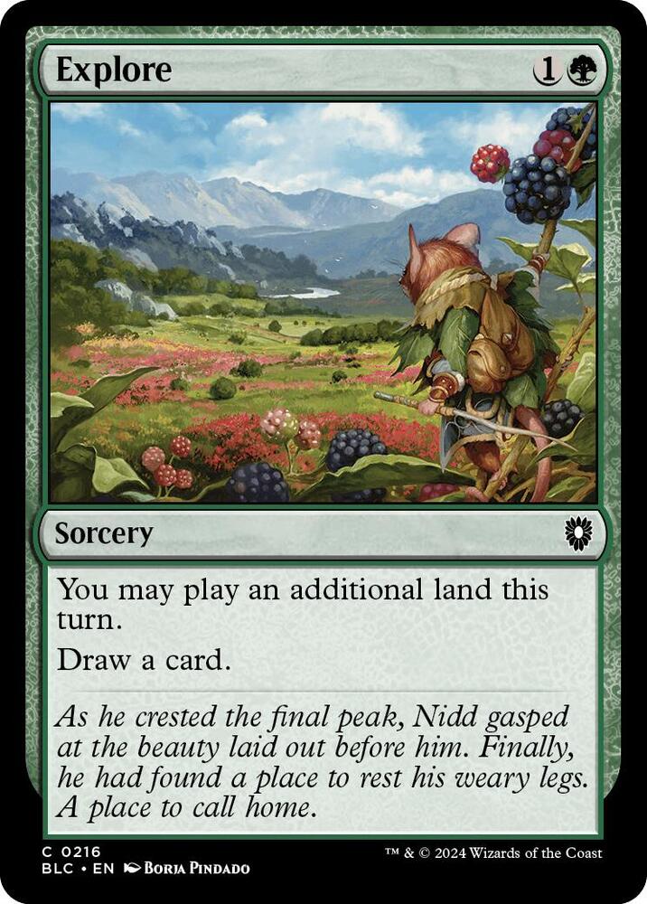 Explore #216 Magic Bloomburrow Commander image 0