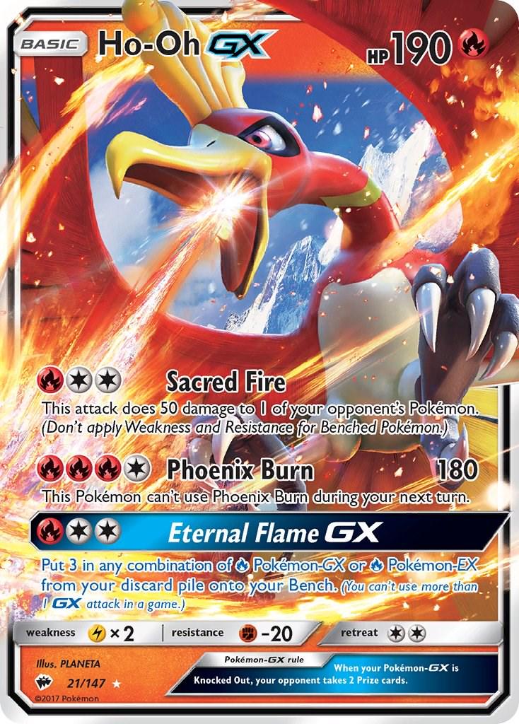 Ho-Oh GX #21 Pokemon Burning Shadows image 0