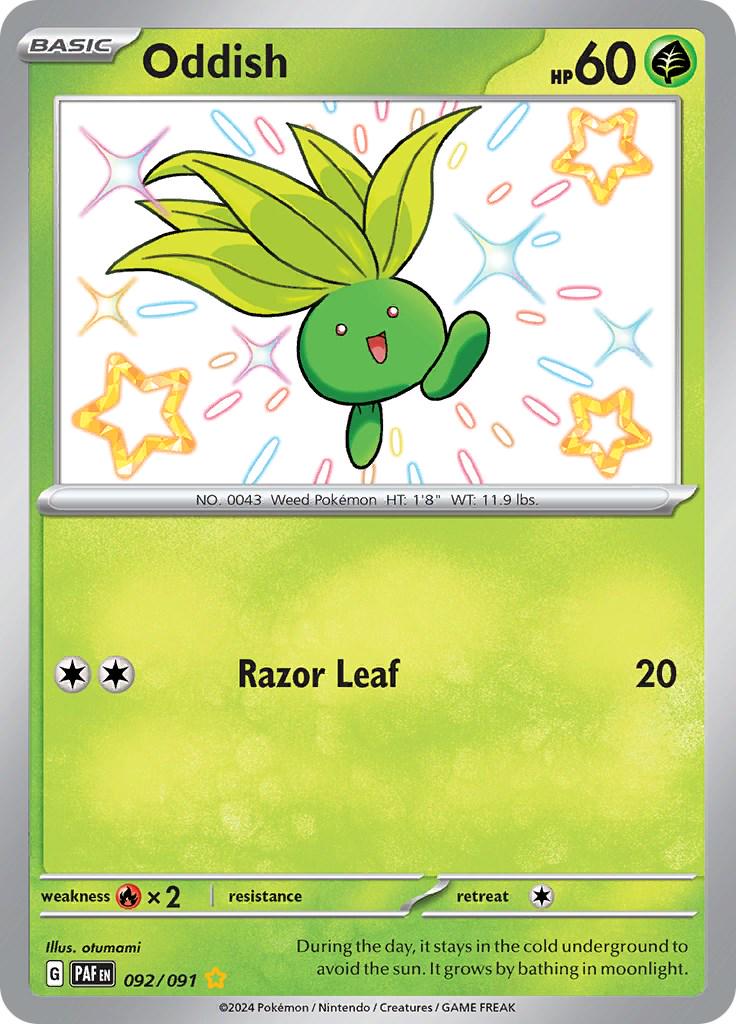 Oddish #92 Pokemon Paldean Fates image 0