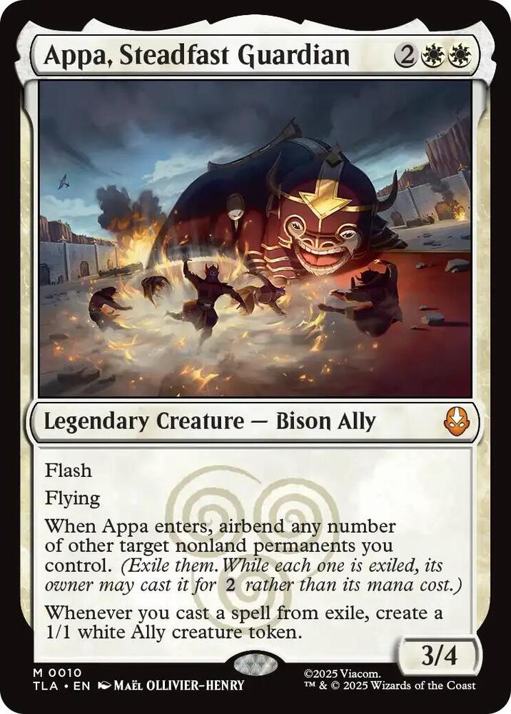 Appa, Steadfast Guardian [Foil] #10 Magic Avatar: The Last Airbender image 0