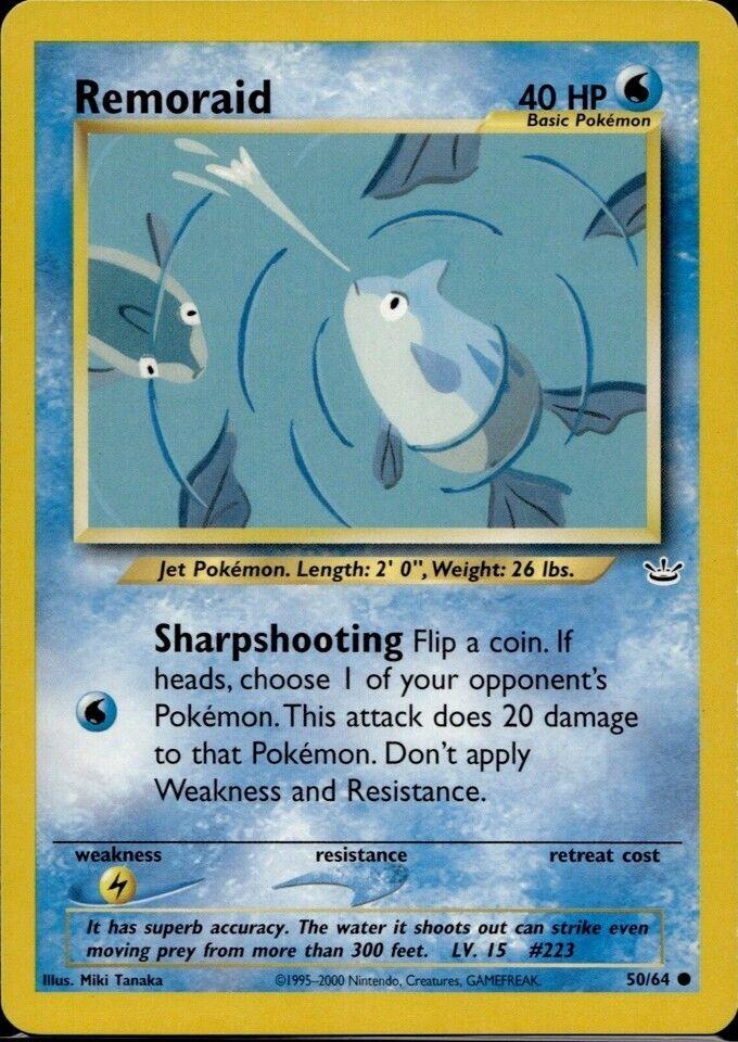 Remoraid #50 Pokemon Neo Revelation (LP) image 0