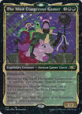 The Most Dangerous Gamer [Showcase Galaxy Foil] Magic Unfinity image 0