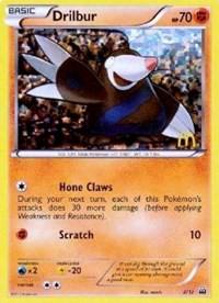 Drilbur #8 Pokemon McDonalds 2012 (MP) image 0
