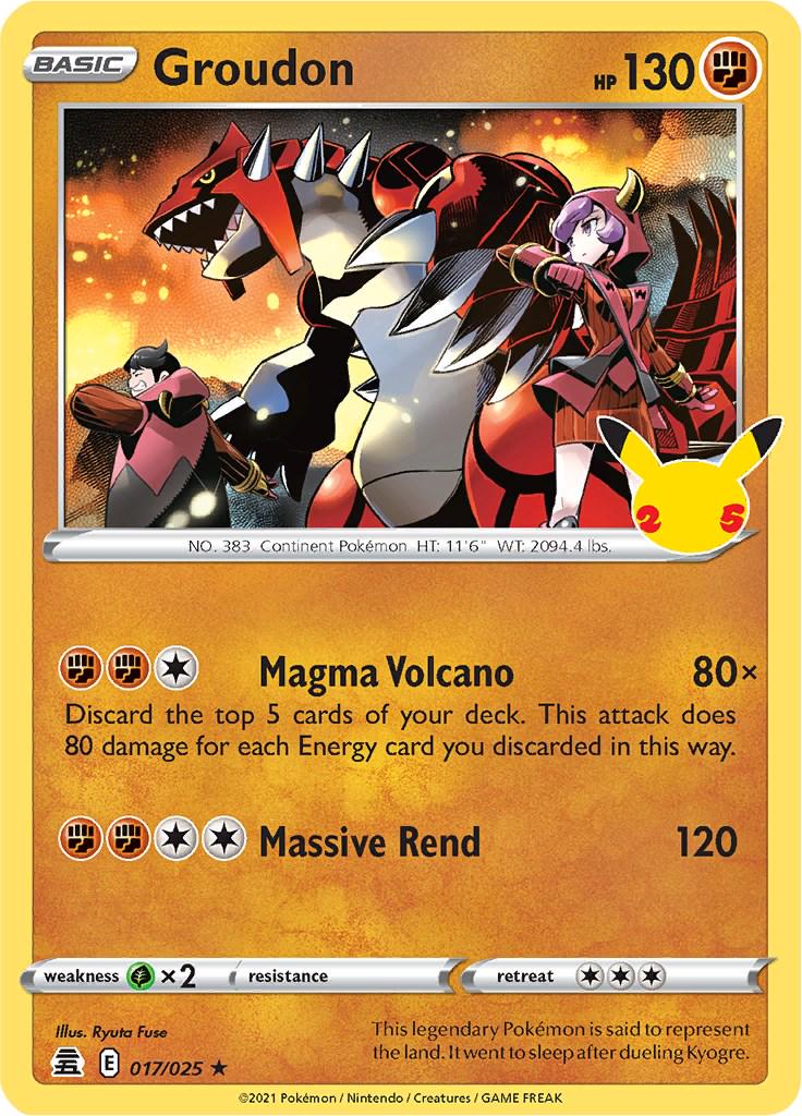 Groudon #17 Pokemon Celebrations image 0