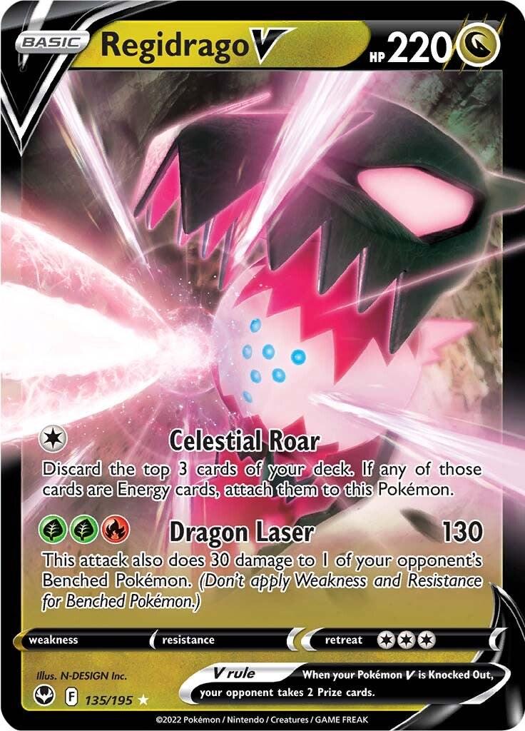 Regidrago V #135 Pokemon Silver Tempest image 0